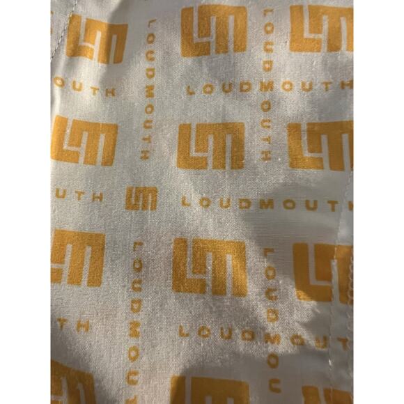 Loudmouth Golf Shorts Mens Size 40 Flat Front Geometric Geo Soft Stretch Chino - Picture 7 of 12
